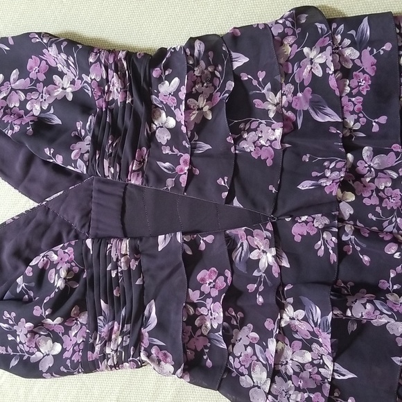 Adrianna Papell Ruffled Floral Dress - Picture 9 of 15